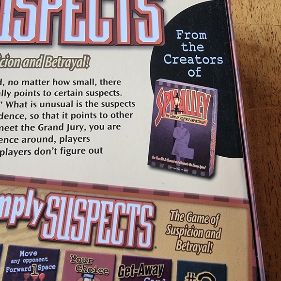 Simply Suspects Board Game. The Game of Suspicion and Betrayal! - Picture 3 of 6